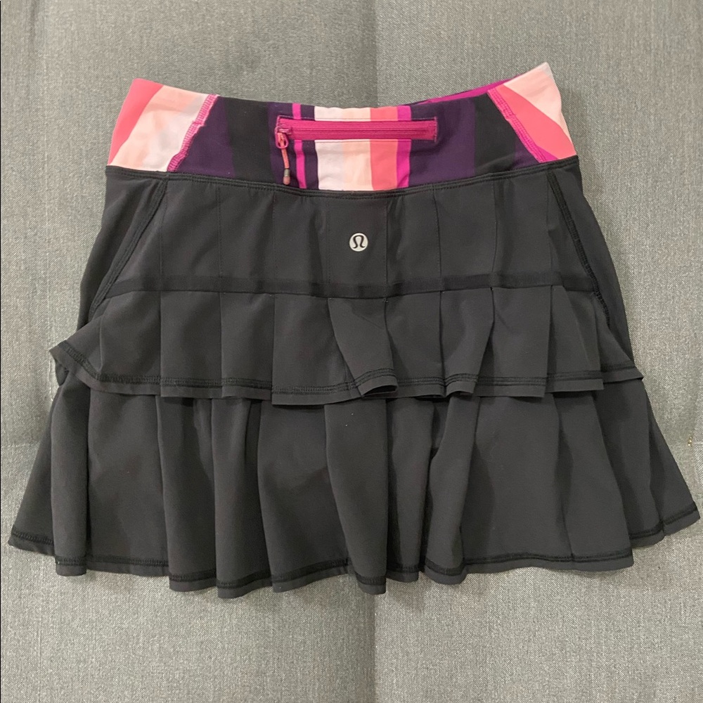 LULULEMON Pace Setter Black Skirt